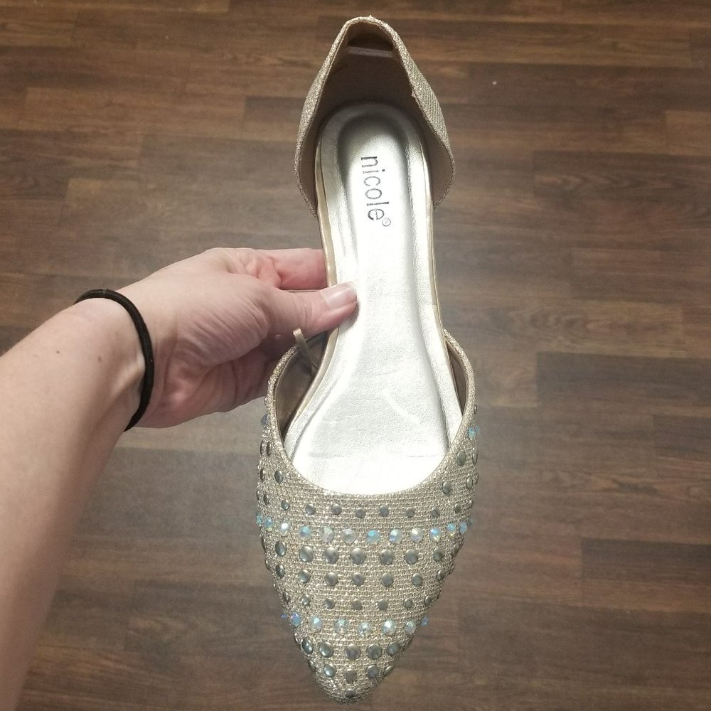 Women's Pointed Toe Flat Shoes - Picture 3 of 12